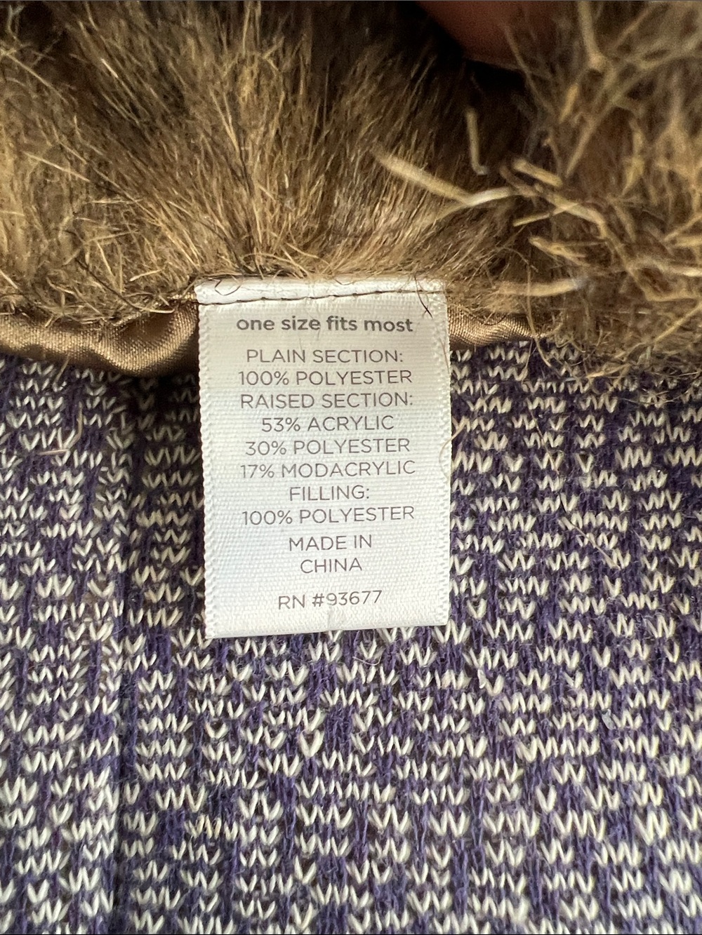 Vintage Brown Toned Foux Fur Stole - Picture 5 of 5